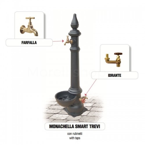 Fontana da giardino in ghisa MONACHELLA SMART TREVI Morelli - Modello Medio