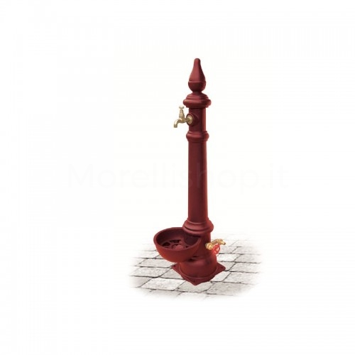 MONACHELLA SMART RED Morelli cast iron garden fountain - Medium model