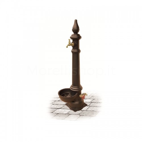 MONACHELLA SMART BROWN Morelli cast iron garden fountain - Medium model