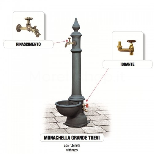 Fontana da giardino in ghisa Mod. MONACHELLA GRANDE TREVI Morelli - Arredo esterno