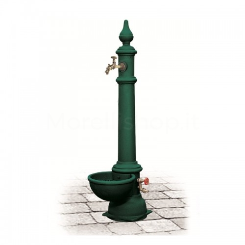 MONACHELLA GRANDE GREEN cast iron garden fountain Morelli - Grande Model