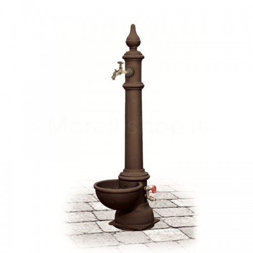 MONACHELLA GRANDE BROWN Morelli cast iron garden fountain...