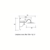 Lampione Mod. SATURNIA ferro battuto Morelli - Arredo giardino