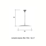 Lampione Mod. SEPINO ferro battuto Morelli - Arredo giardino