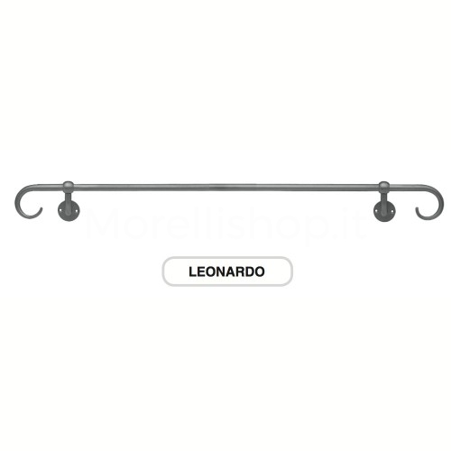 Extensible wrought iron handrail 212cm Morelli Mod. LEONARDO212