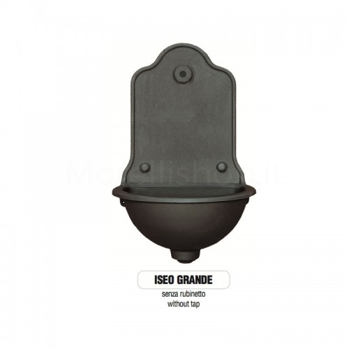 Fontana da giardino a muro in ghisa Mod. ISEO GRANDE - SENZA RUBINETTI - PERSONALIZZABILE