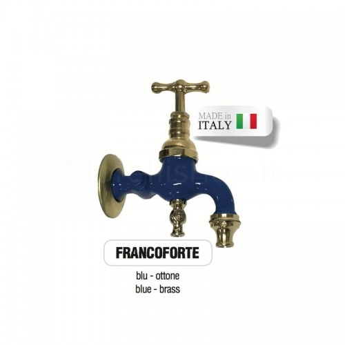 Painting service color BLUE RAL 5005 for Morelli brass faucets