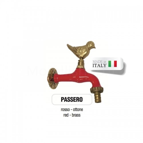 Painting service color RED RAL 3002 for Morelli brass faucets