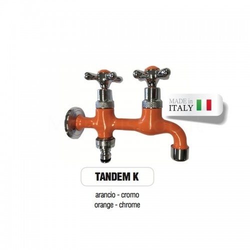 RAL 2011 ORANGE color painting service for Morelli chrome-plated brass faucets