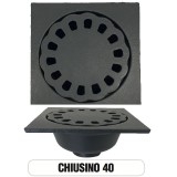 Chiusino Tombino a sifone in ghisa 40x40 cm Morelli