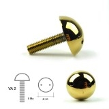 Brass burglar-proof screws Mod. VA2CPT with cylindrical head for Morelli intercoms and video intercoms