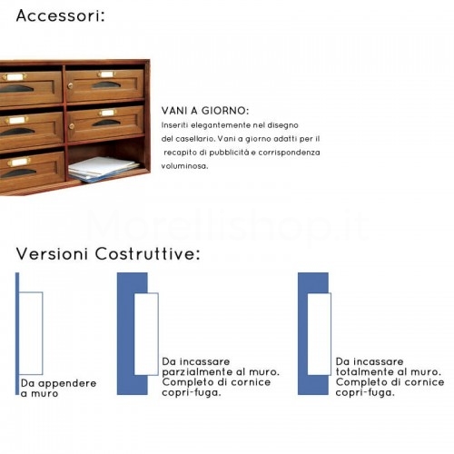 Casellario postale in MDF Mod. Harmonie Serie 2B