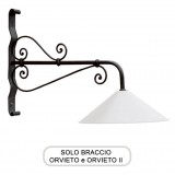 Lampione Solo Braccio per Mod. ORVIETO e ORVIETO 2 ferro battuto Morelli - Arredo giardino