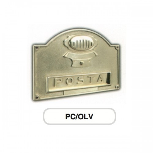 Asola ottone Mod. PC/OLV Morelli con Campanello e Citofono per cassetta postale