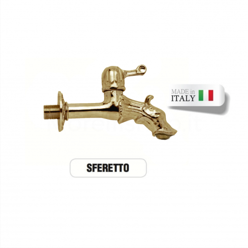 Brass Faucet Mod. SFERETTO with Morelli Hose Connector