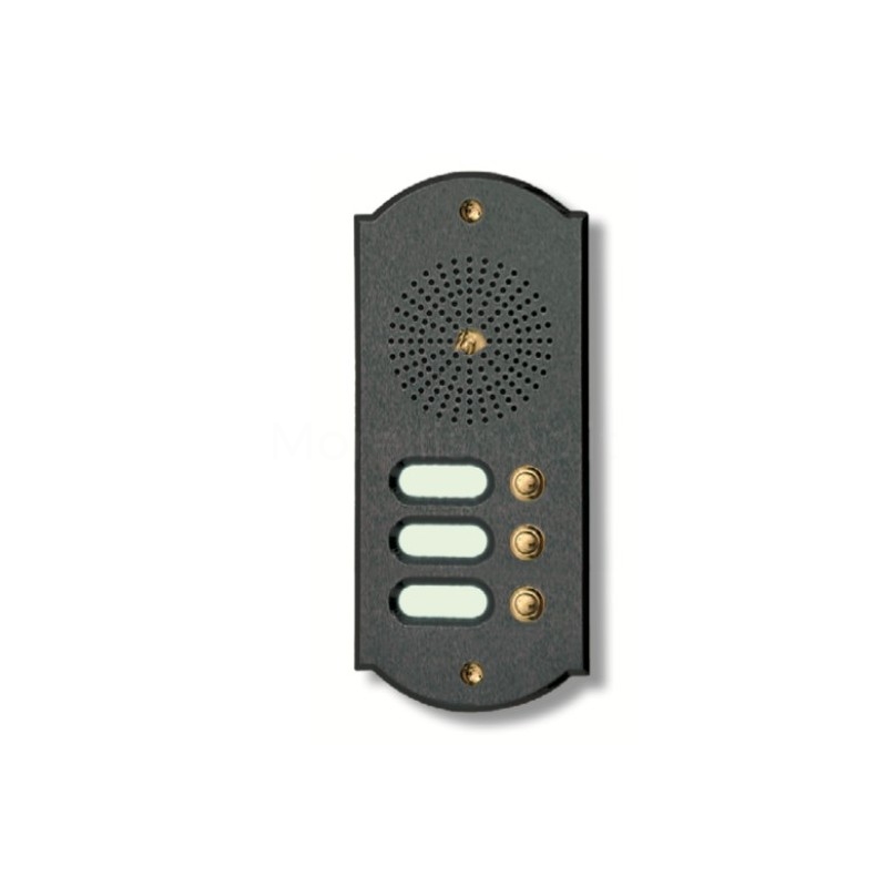 Citofono campanello 3 NOMI Mod. 3PLMORO/A