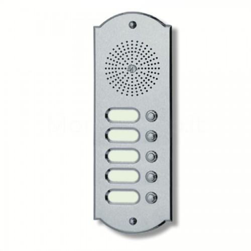 PUSH BUTTON PANEL FOR INTERCOM 5 NAMES MOD. 5PLMORO/K IN...