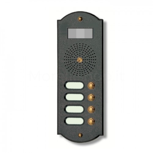 Videocitofono campanello 4 NOMI antracite base ottone Alta Qualità Morelli