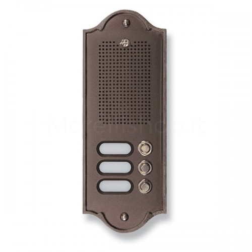 BUTTON PANEL FOR 3 NAME INTERCOM MOD. 3PLM/TM IN DARK...