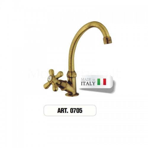 Rubinetto monoforo ottone gruppo lavabo ART.0705 Morelli