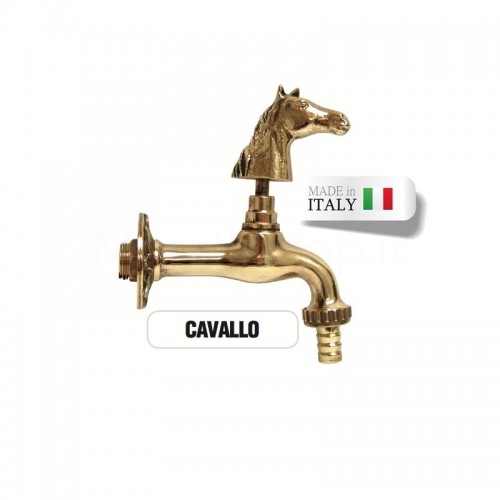 Brass Butterfly Faucet with HORSE Knob - Morelli