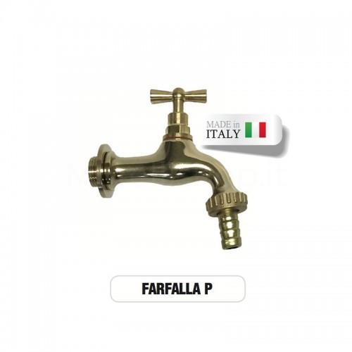 Brass Faucet Mod. FARFALLA with Hose Connector