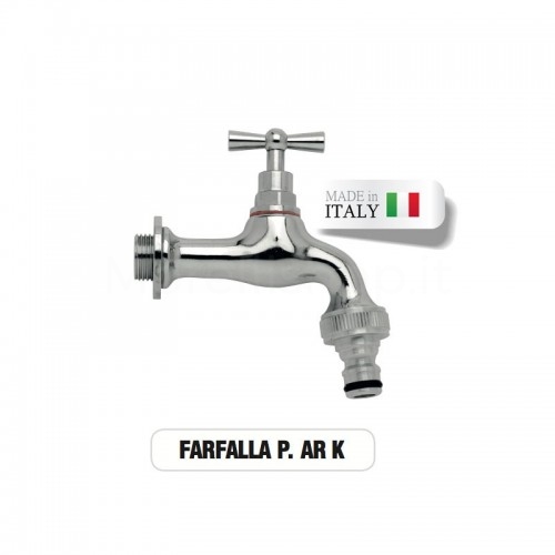 FARFALLA polished chrome faucet with Morelli quick coupler
