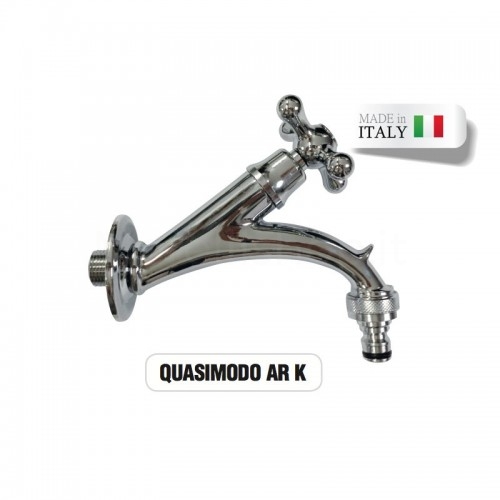 QUASIMODO polished chrome faucet with removable quick coupler Morelli