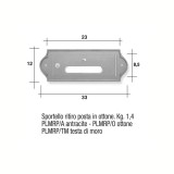 Sportello antracite Mod. PLMRP/A Morelli ritiro posta per cassetta postale