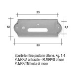 Sportello ottone Mod. PLMRP/O Morelli ritiro posta per cassetta postale