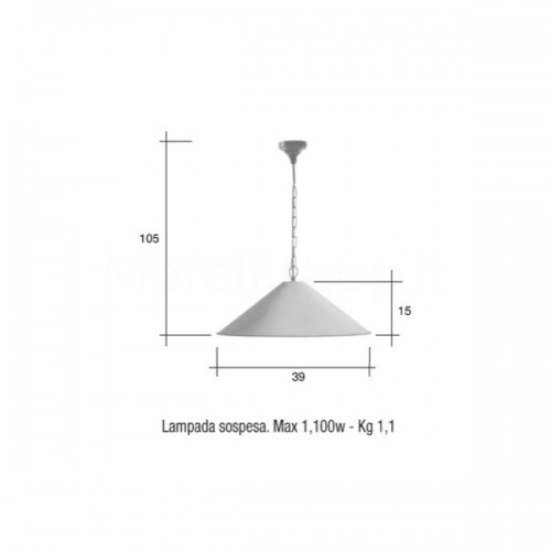 Lampione Mod. ROSELLE ferro battuto Morelli - Arredo giardino