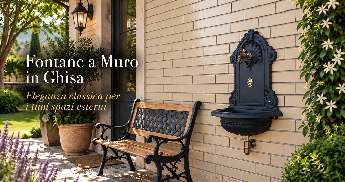 Fontane a muro in ghisa