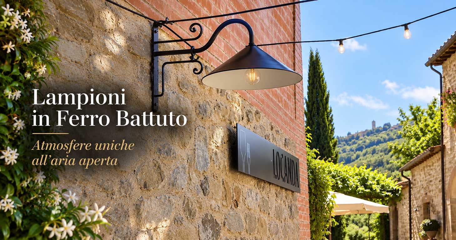 Lampioni in ferro battuto